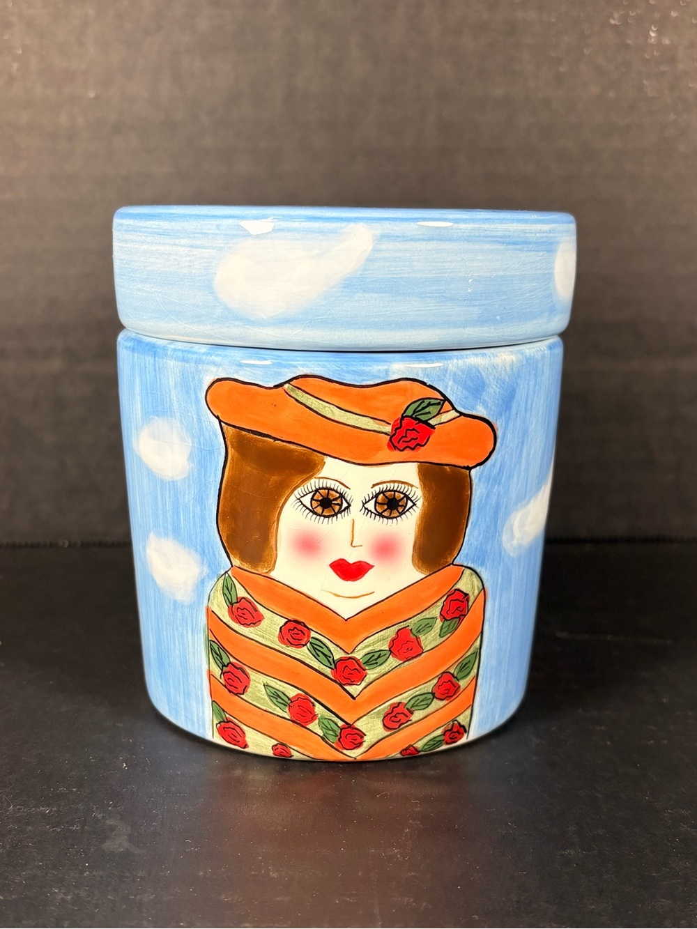 Susan Paley Ganz Bella Casa Ladies Club Ceramic Canister